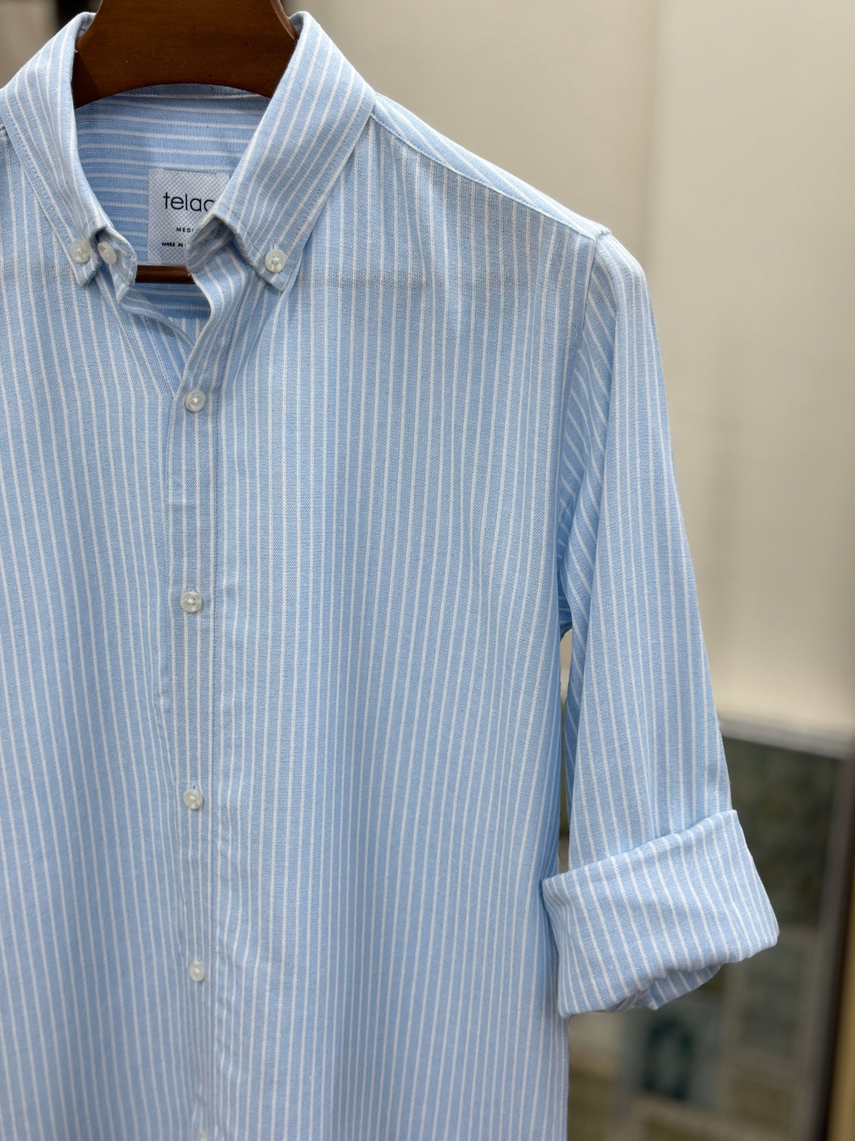 Full Sleeve Shirt | Sky Stripe