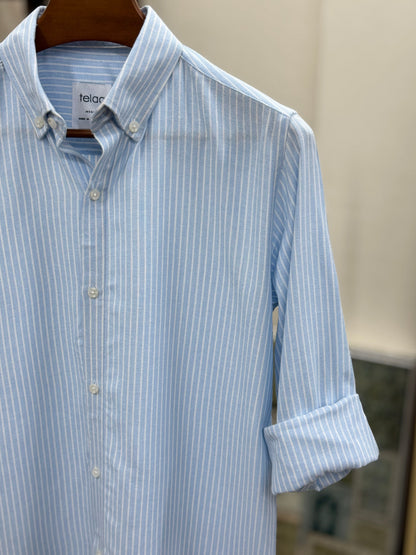 Full Sleeve Shirt | Sky Stripe