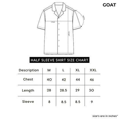 Half Sleeve Cuban Shirt | Alva - Telaa