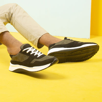 Zuqo Men's Sneaker  : Urban - Olive Black