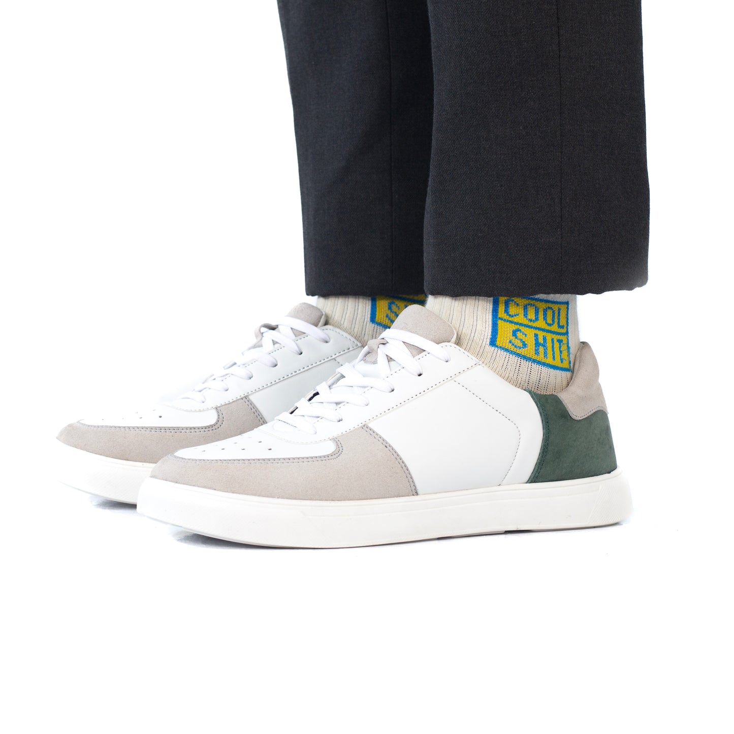 Zuqo Men's Sneaker : Drip - White