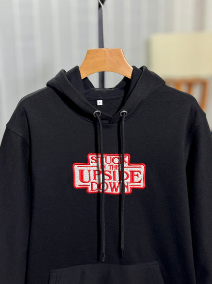 Zuqo Men's Hoodie  -  Upside Down ( Black )