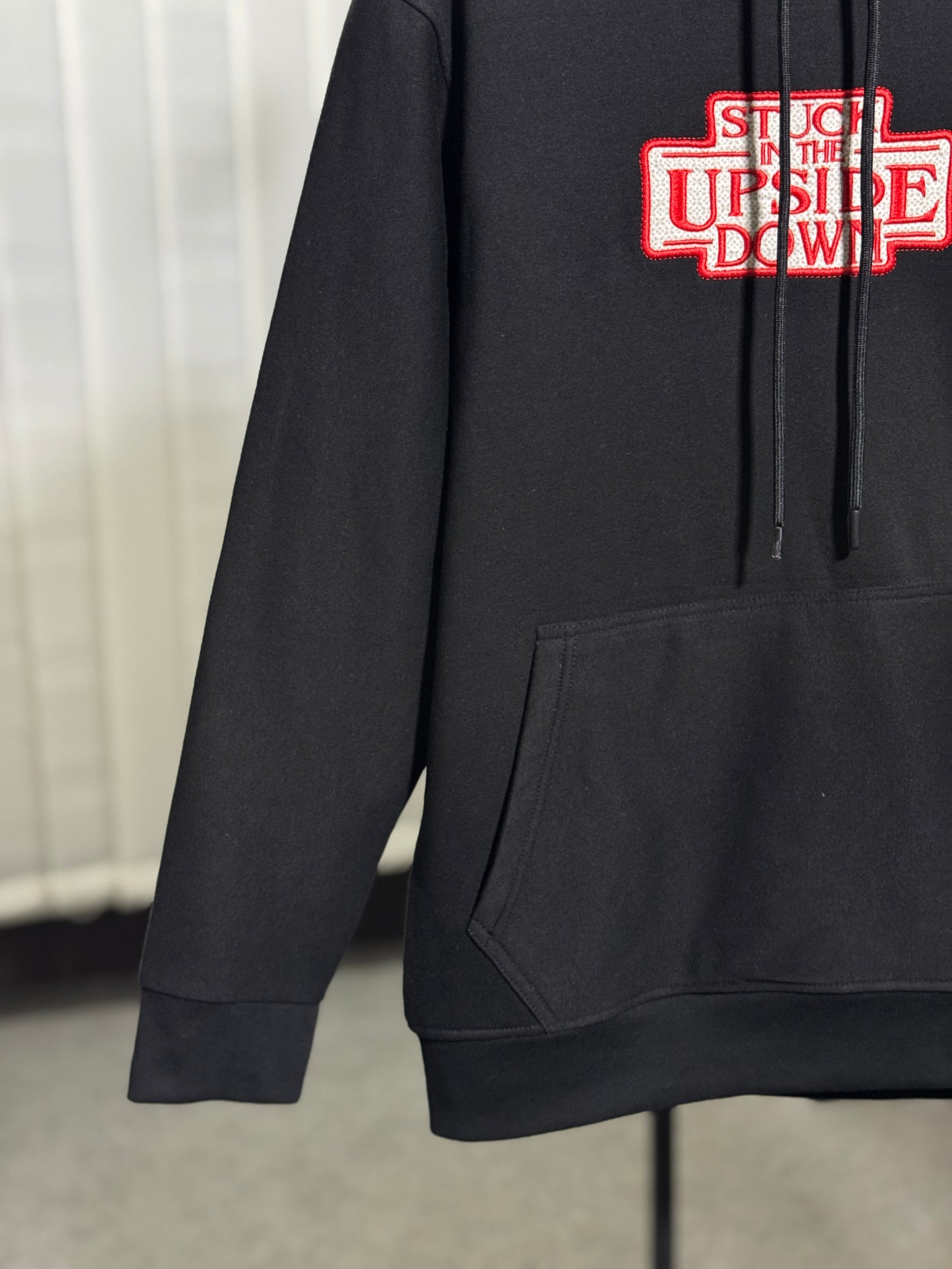 Zuqo Men's Hoodie  -  Upside Down ( Black )