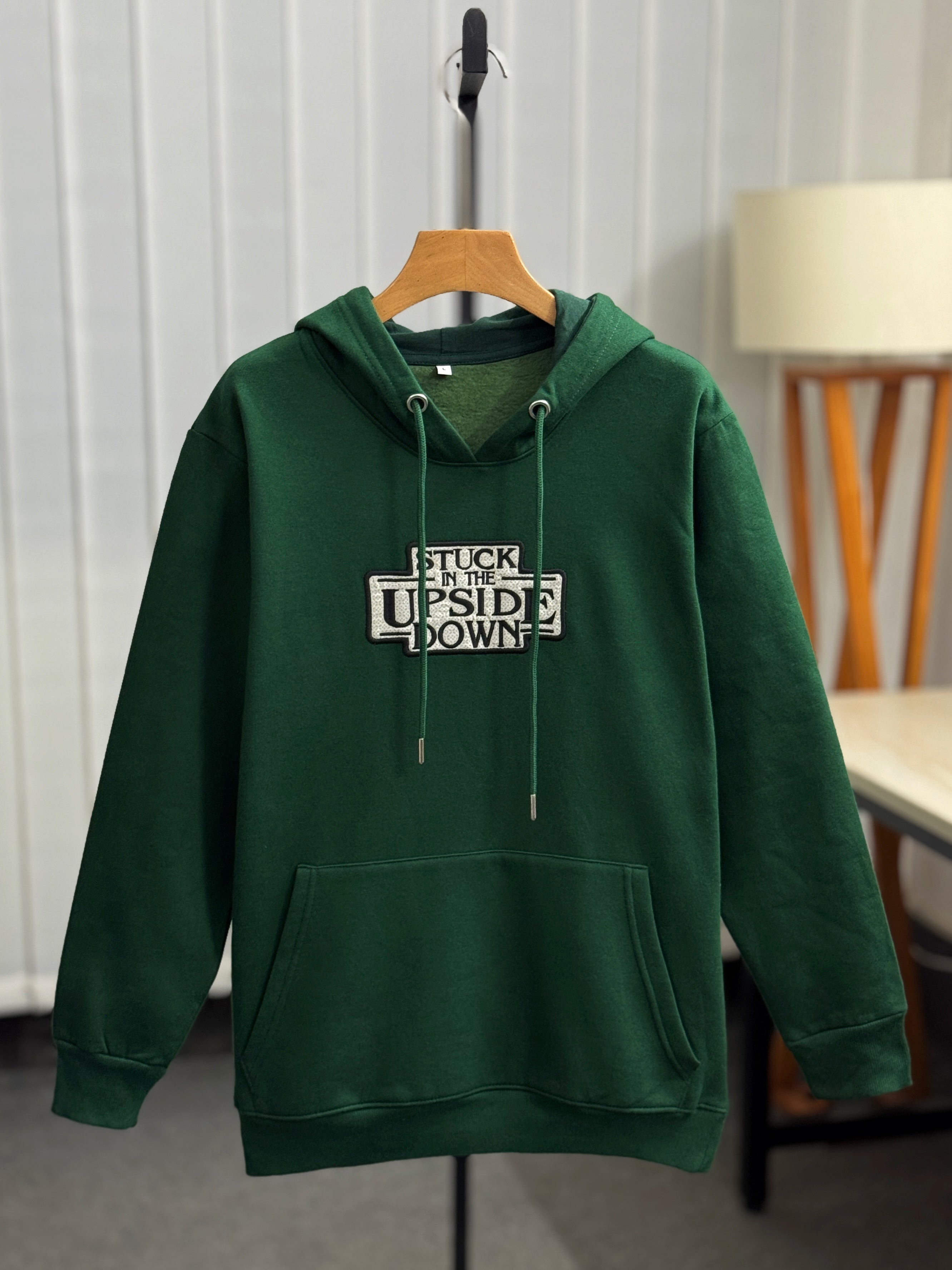 トップス Reverse Hooded Sweatshirt Zuqo Men's Hoodie - Upside Down ( Green ) – ZUQO