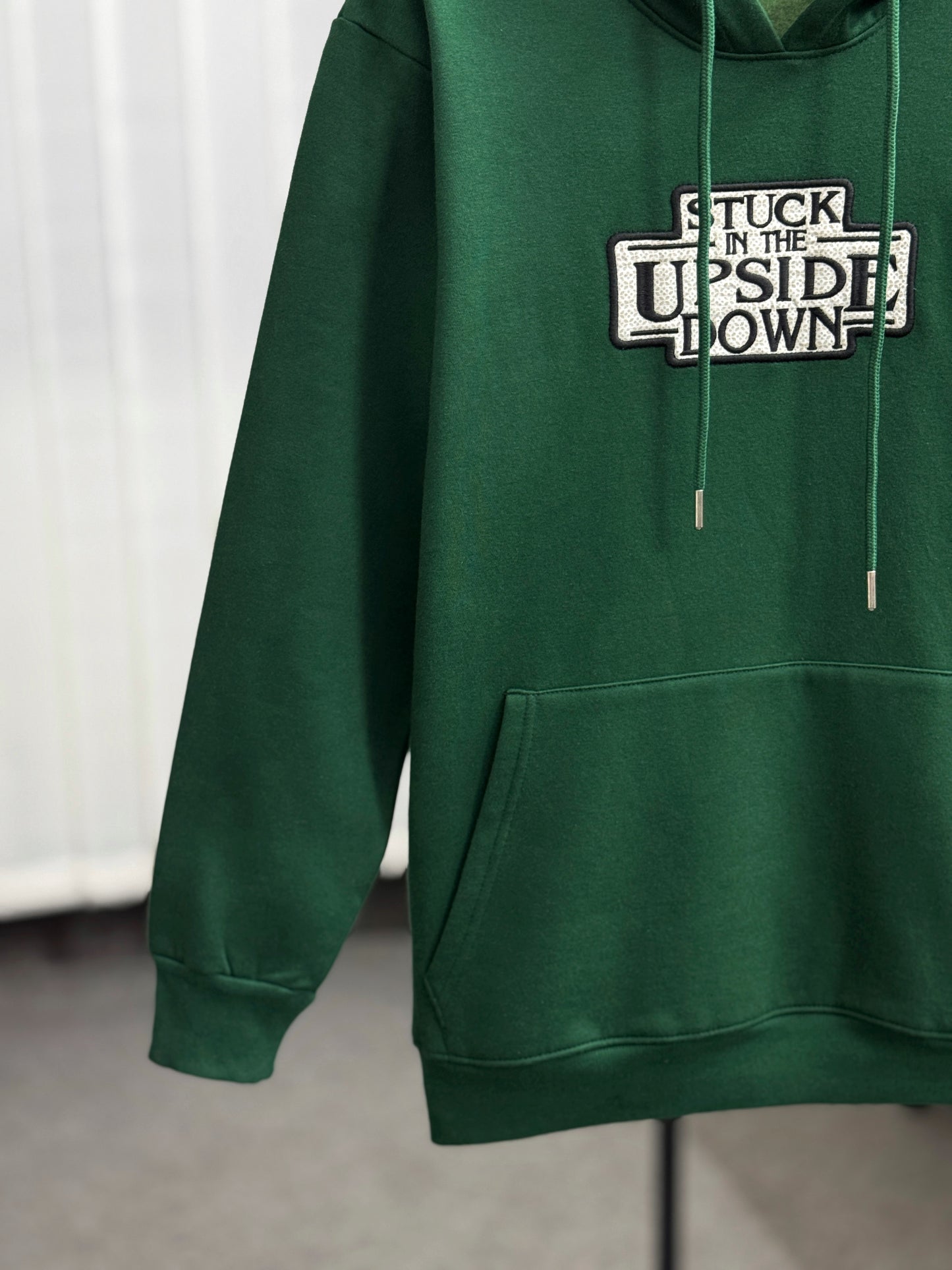Zuqo Men's Hoodie  -  Upside Down ( Green )