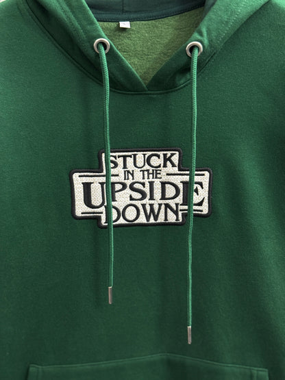 Zuqo Men's Hoodie  -  Upside Down ( Green )