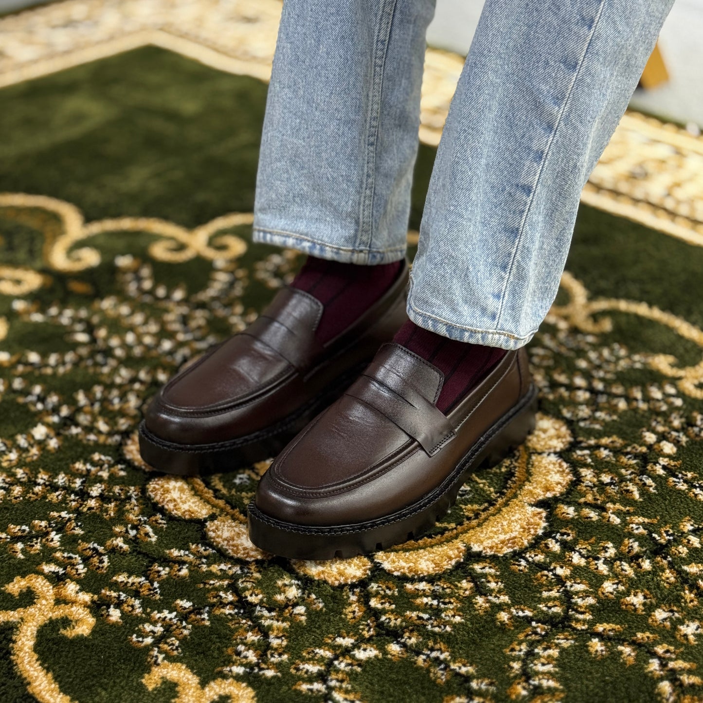 Verona Chunky Loafer  - Dark Brown