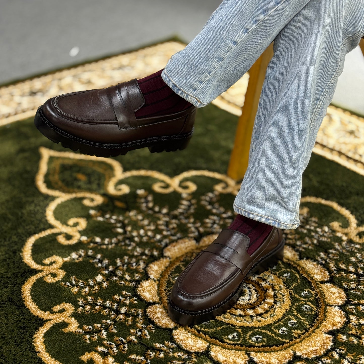 Verona Chunky Loafer  - Dark Brown