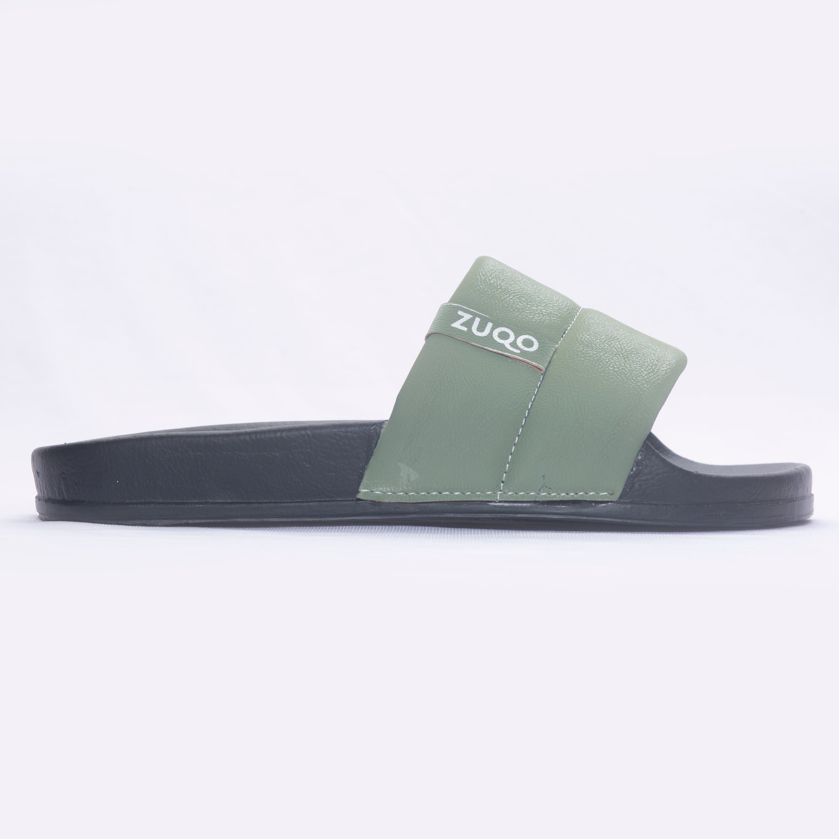 Zuqo Mens Slides / Slipper - Olive