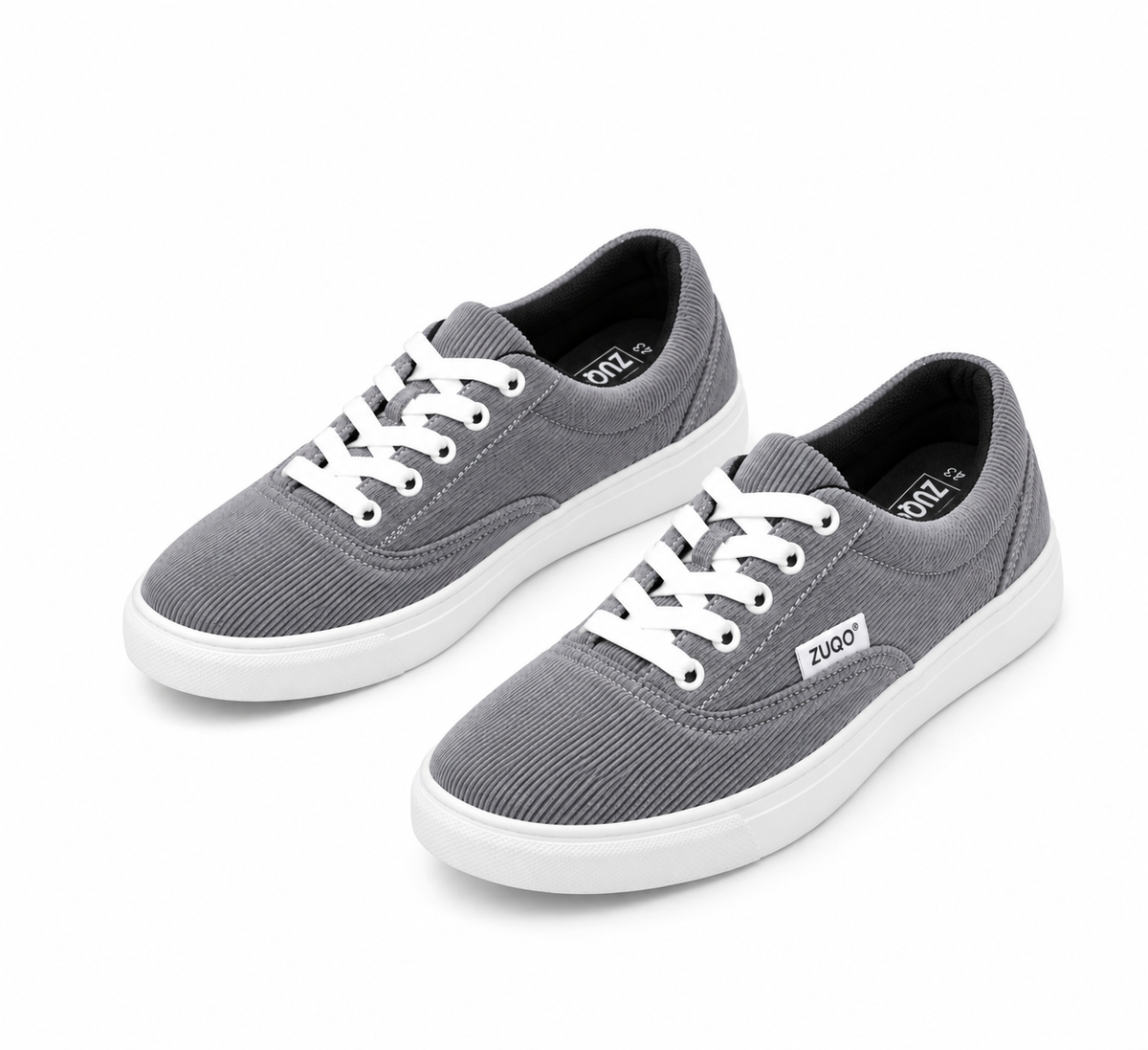 Zuqo Men's Sneaker  : Ash Grey
