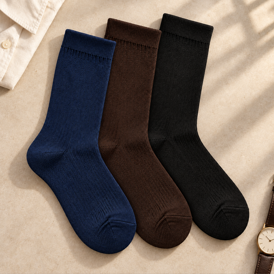 Zuqo Solid Formal Sock - 3 pcs Combo