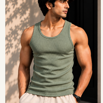 Tank Top 3-Pack | Nature (White + Sage Green + Coffee)