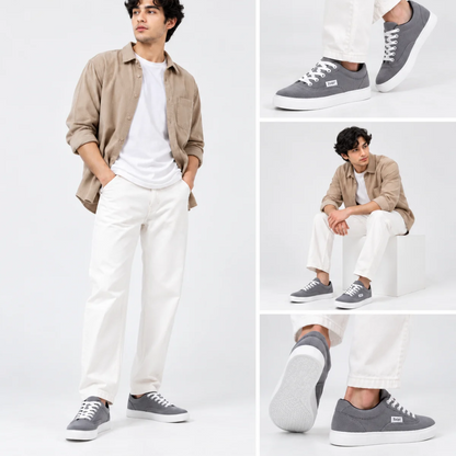 Zuqo Men's Sneaker  : Ash Grey