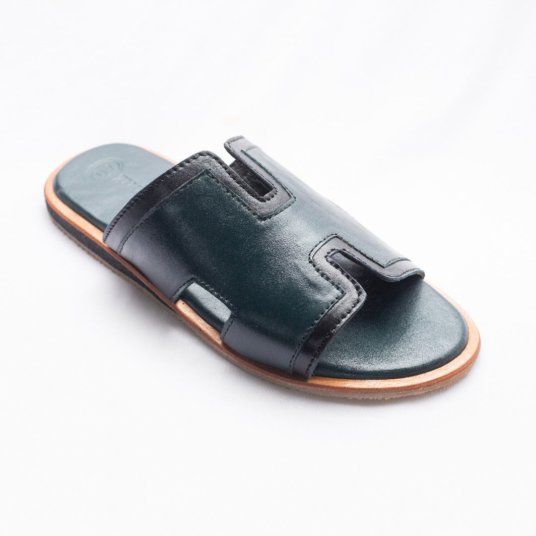 Green  Zen - Leather Sandal