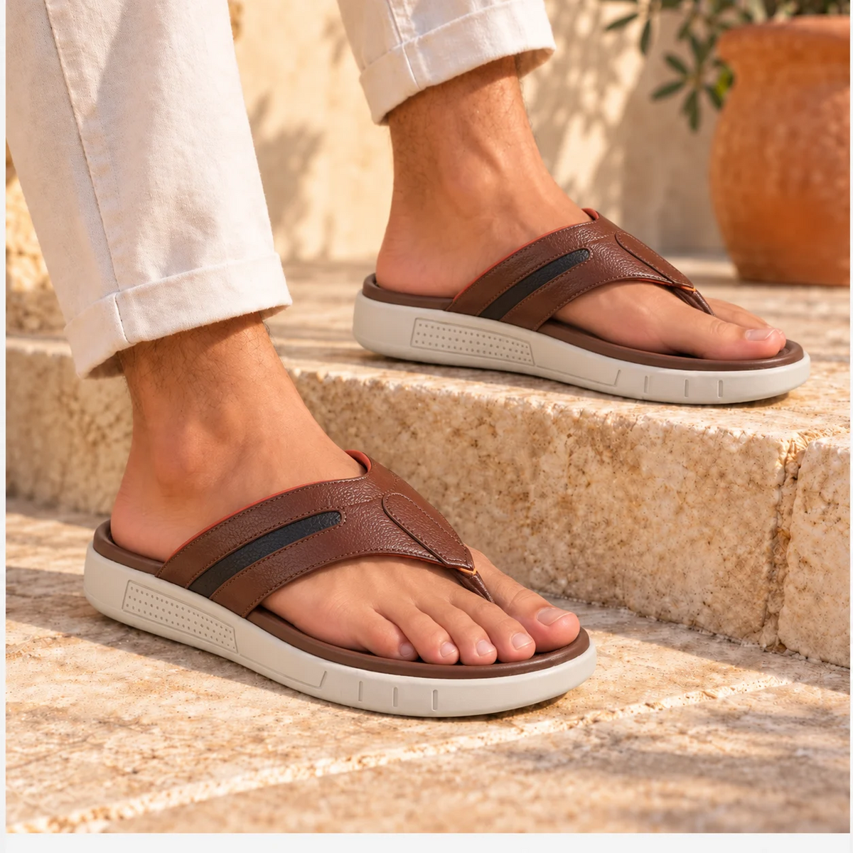 Zuqo Stride Sandal  :  Brown