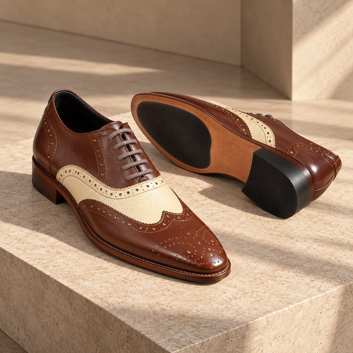 Sole and upper of Verona Wingtip Brogue