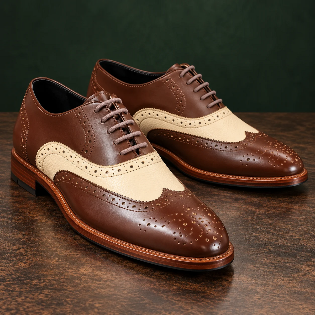Pair of Verona Wingtip Brogue shoes