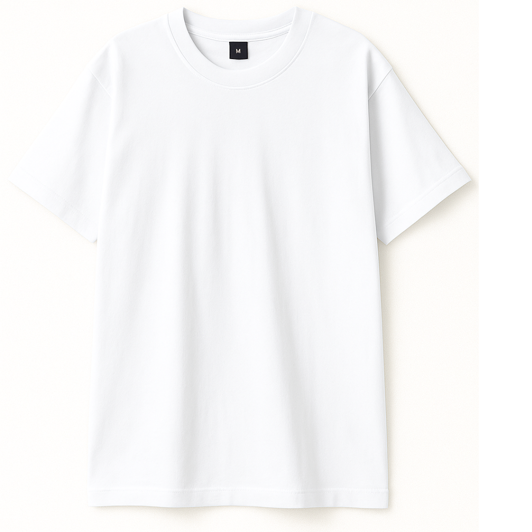 CUSTOM MEN'S T SHIRT : WHITE
