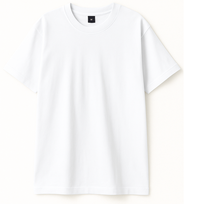 CUSTOM MEN'S T SHIRT : WHITE