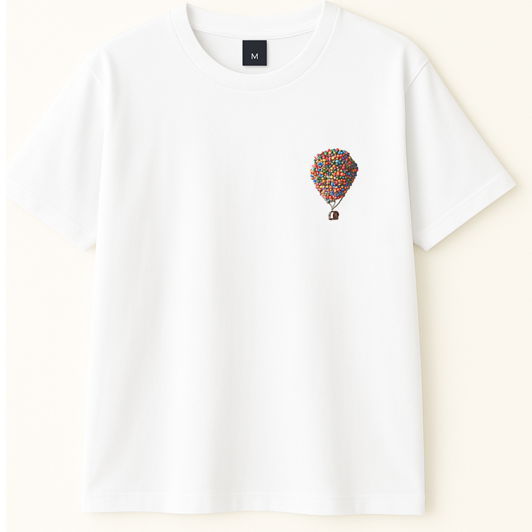 Embroidery  Drop Shoulder  T Shirt - Float