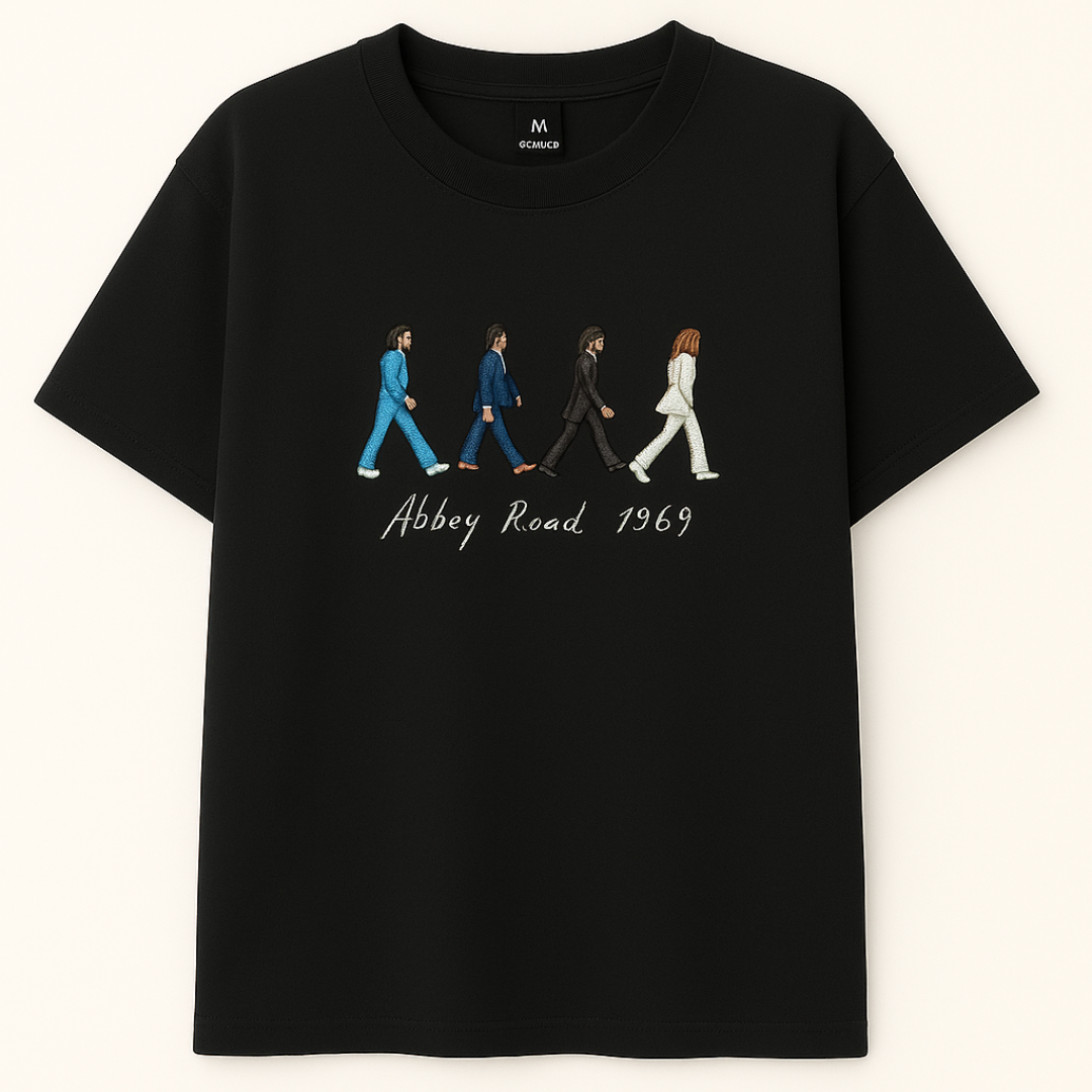 Embroidery  Drop Shoulder  T Shirt  - Crossing Legends