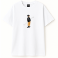 Embroidery  Drop Shoulder  T Shirt - Wingman