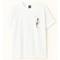 Embroidery  Drop Shoulder  T Shirt - Sprint