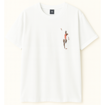 Embroidery  Drop Shoulder  T Shirt - Sprint