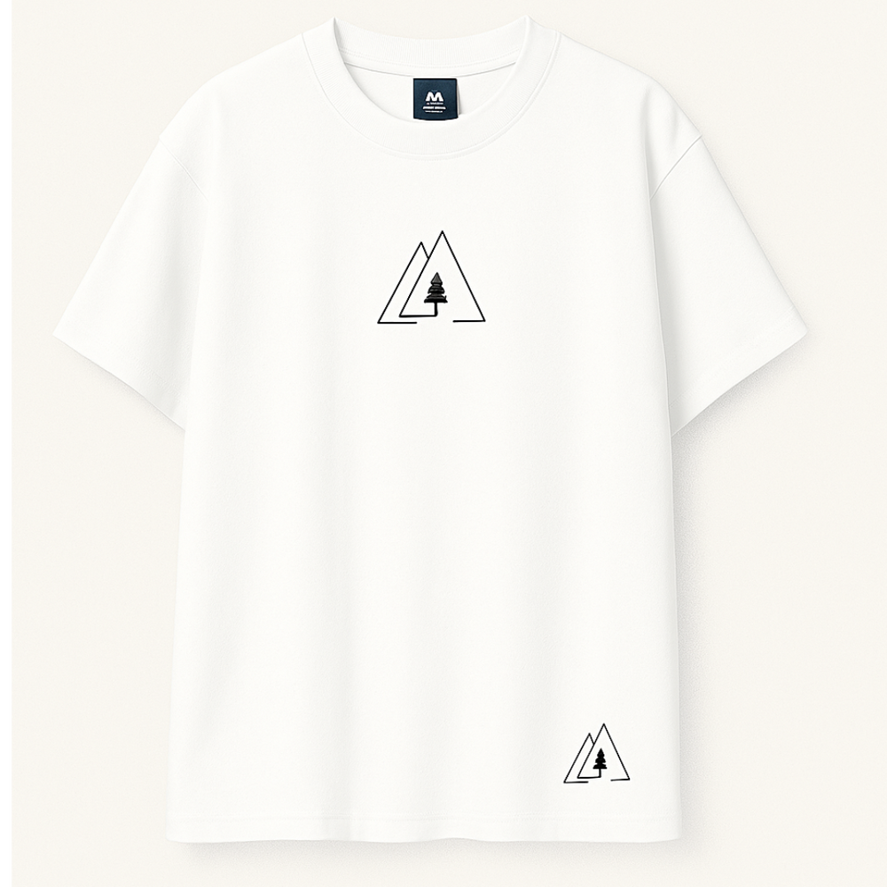 ZUQO Embroidered Drop Shoulder T-Shirt - Signal product image 1