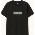 Embroidery  Drop Shoulder  T Shirt - Sky Notes