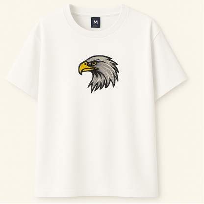 Embroidery  Drop Shoulder  T Shirt - Vigor