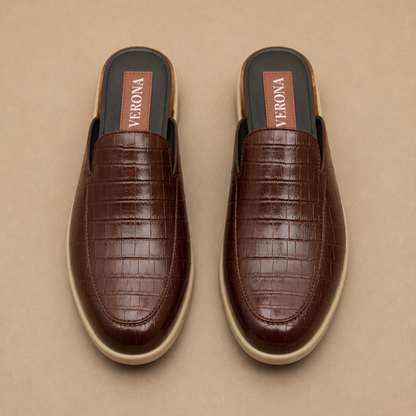 Verona Mules  - Coco Brown