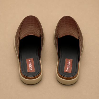 Verona Mules  - Coco Brown