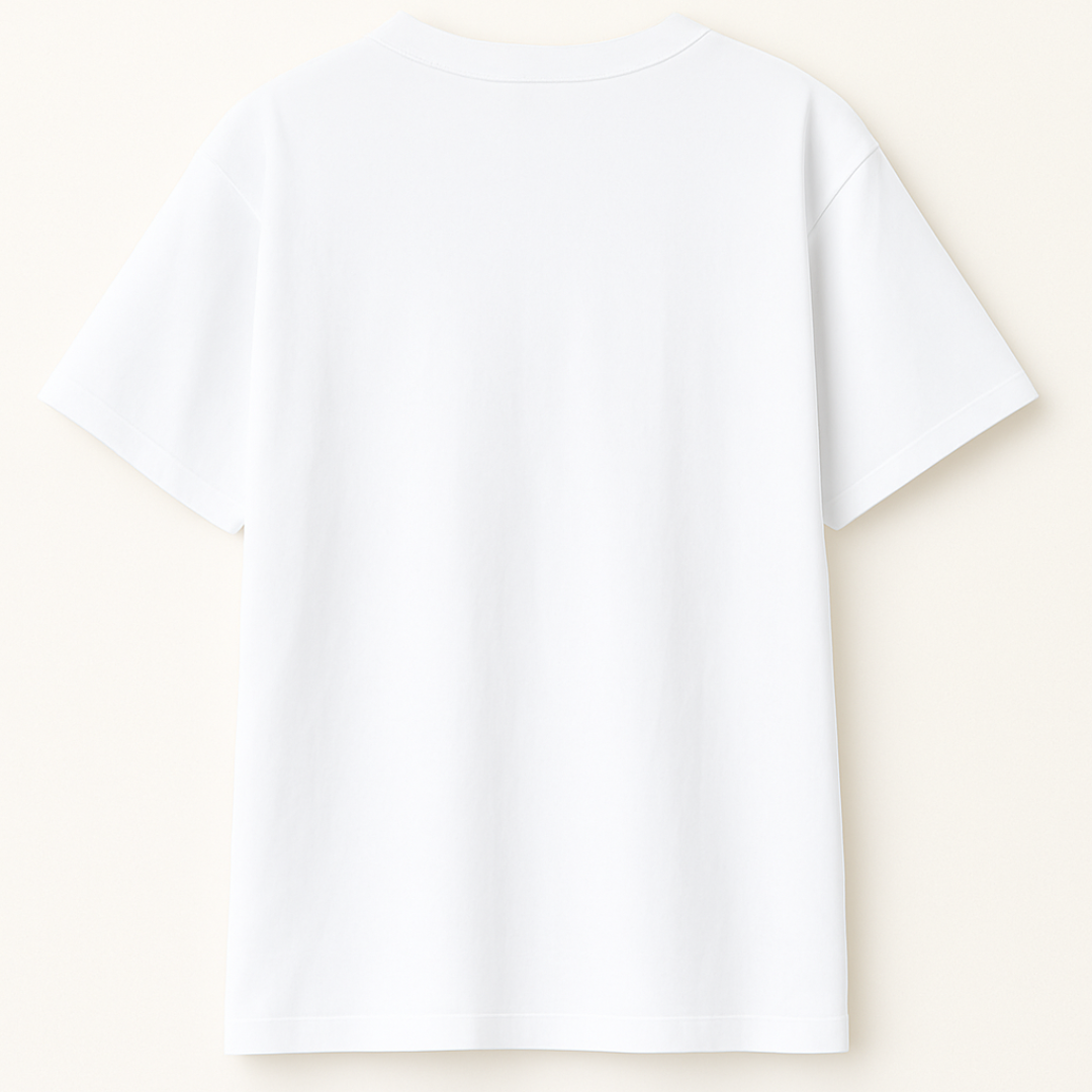 CUSTOM MEN'S T SHIRT : WHITE