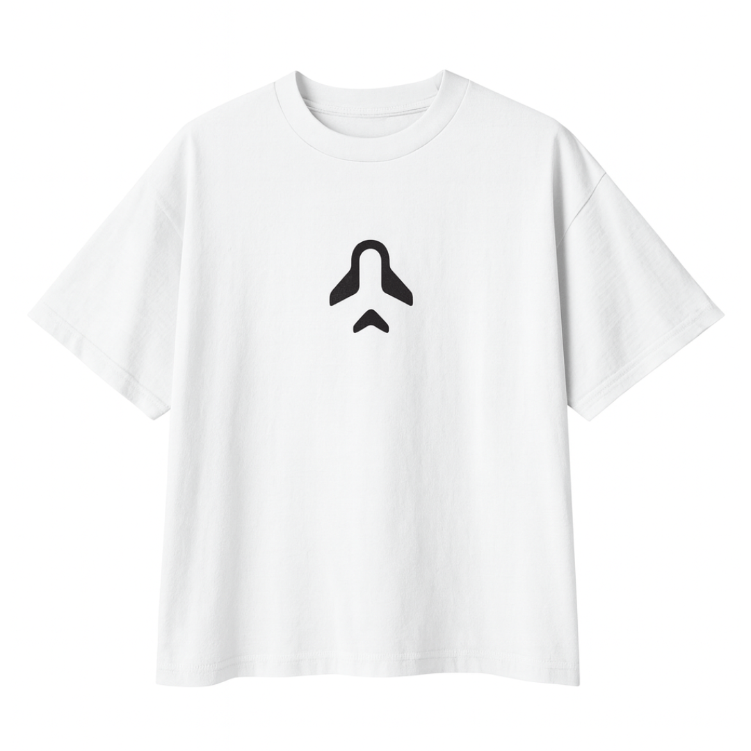 Embroidery  Drop Shoulder  T Shirt - Takeoff