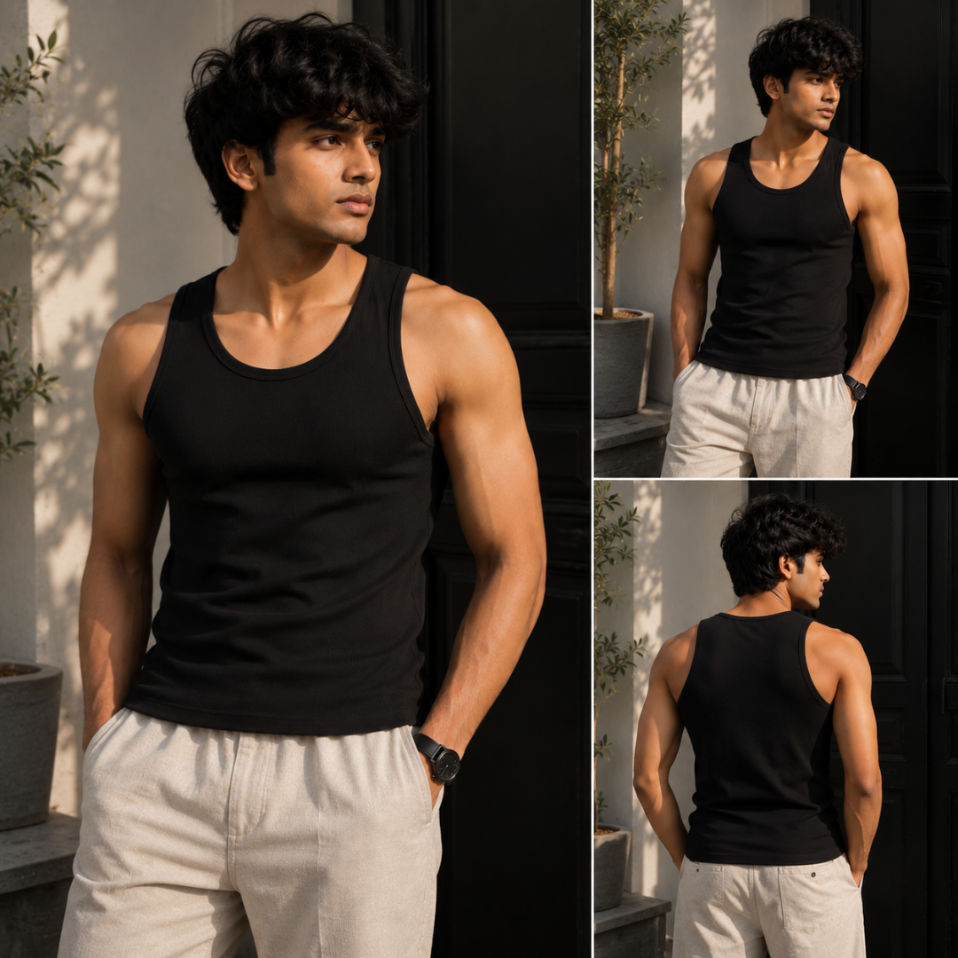 Tank Top 3-Pack | Earth (Black + Olive + Coffee)