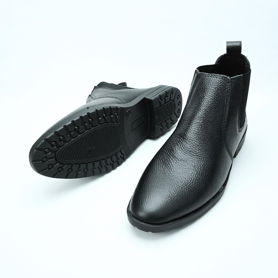 Zuqo Mens Chelsea Boot   -Black