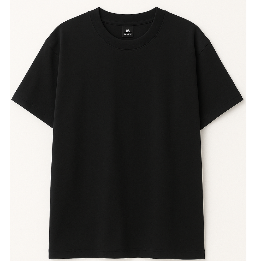 Drop Shoulder T shirt - Black product image 1