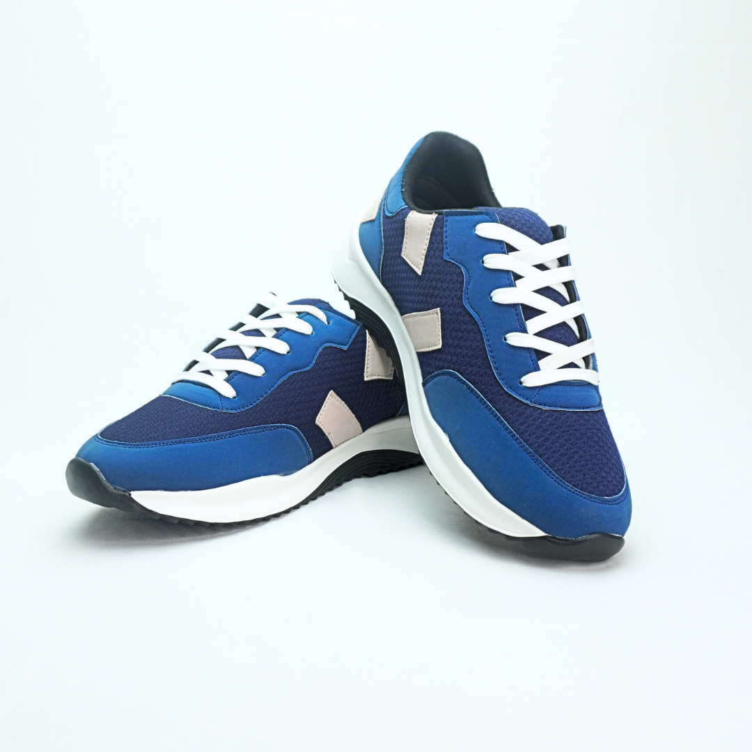 Zuqo Men's Sneaker  : Urban Stripe -  Blue