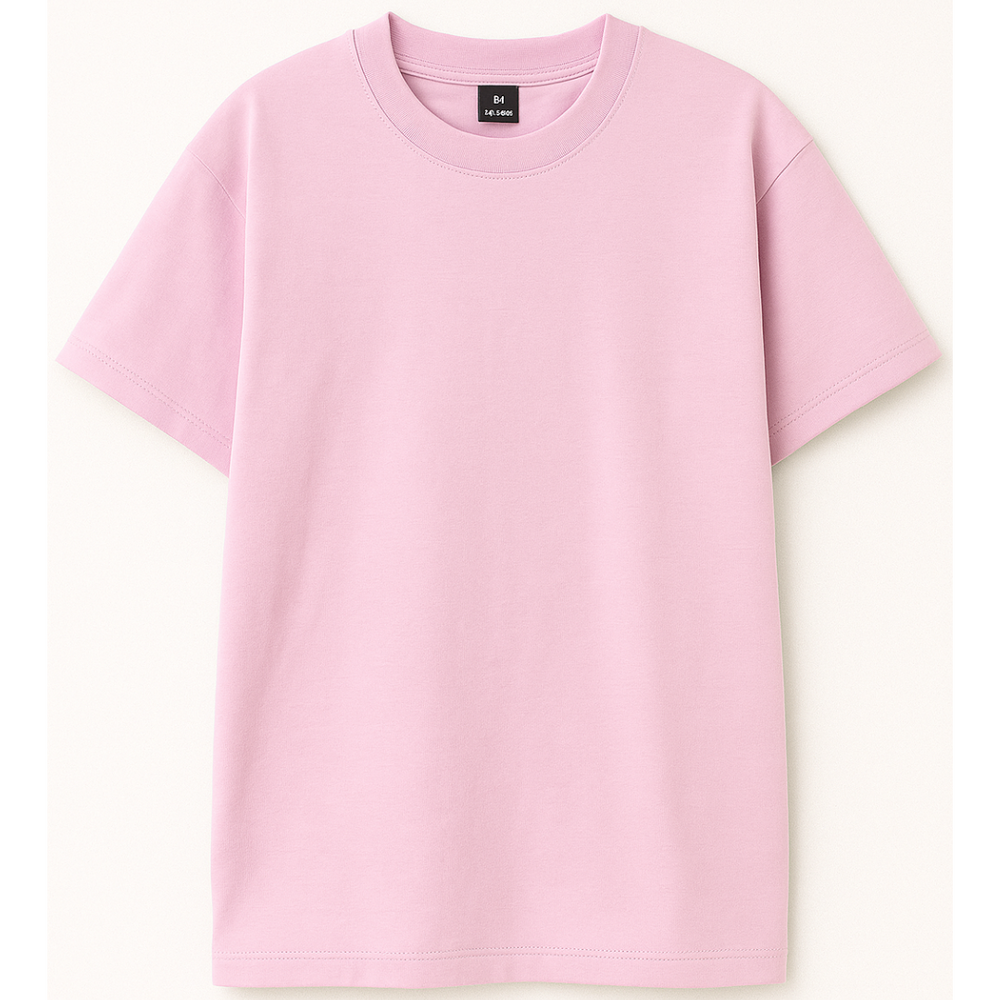 Drop Shoulder T shirt - Baby Pink product image 1