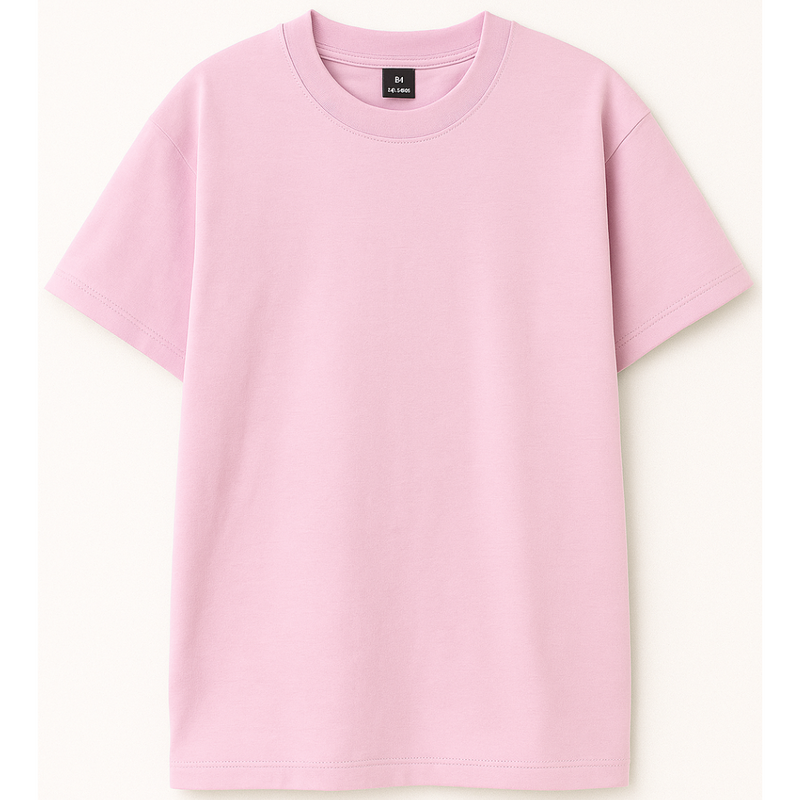Drop Shoulder T shirt - Baby Pink product image 1