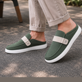 Zuqo Men's Half Shoe - Olive  Green Canvas