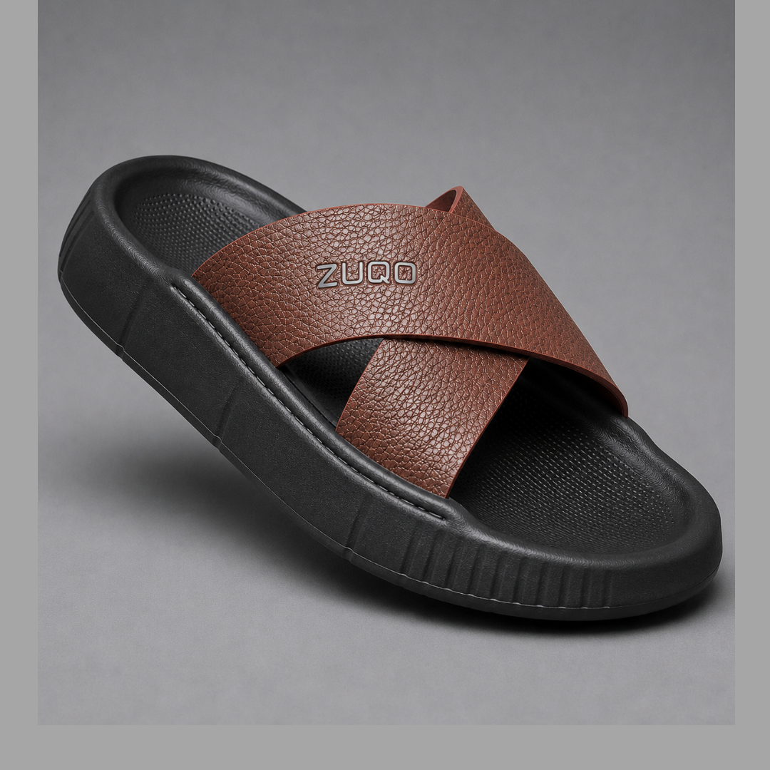 Zuqo Lite Sandal : Cross  Chocolate