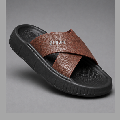 Zuqo Lite Sandal : Cross  Chocolate