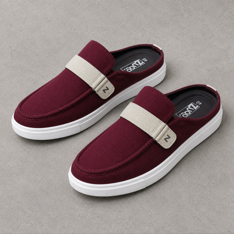 Zuqo Men's Half Shoe - Maroon Canvas product image 2