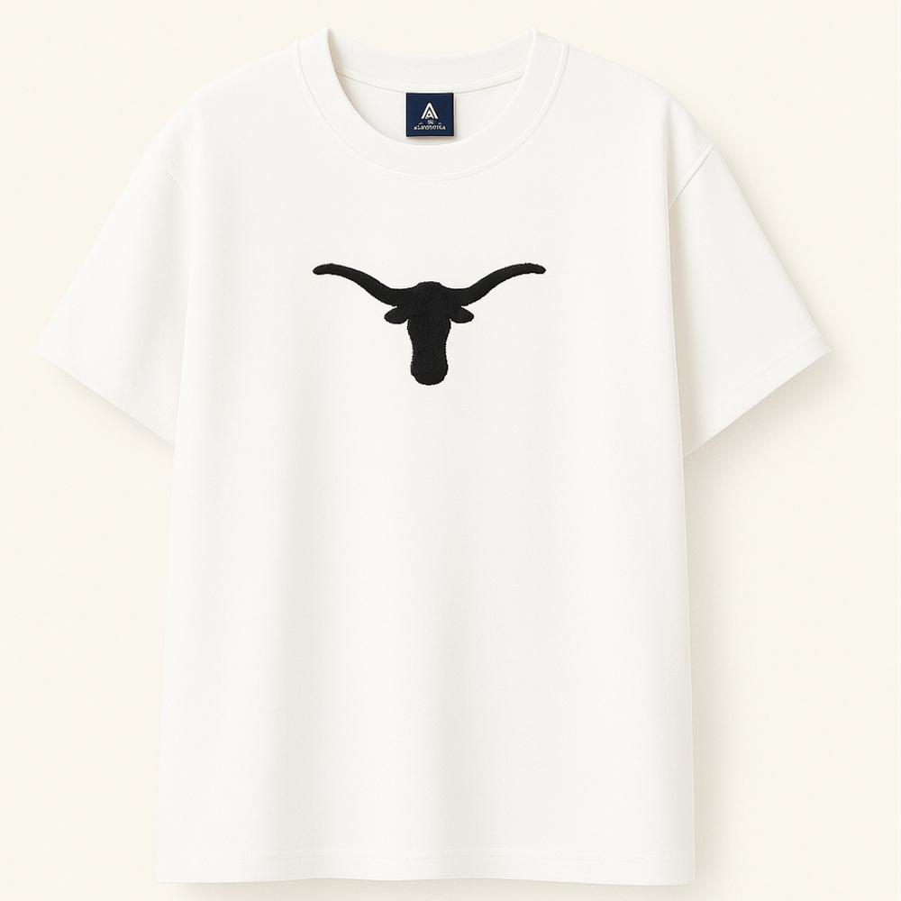 ZUQO Embroidered Drop Shoulder T-Shirt - Bullhead product image 1