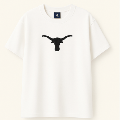 Embroidery  Drop Shoulder  T Shirt - Bullhead