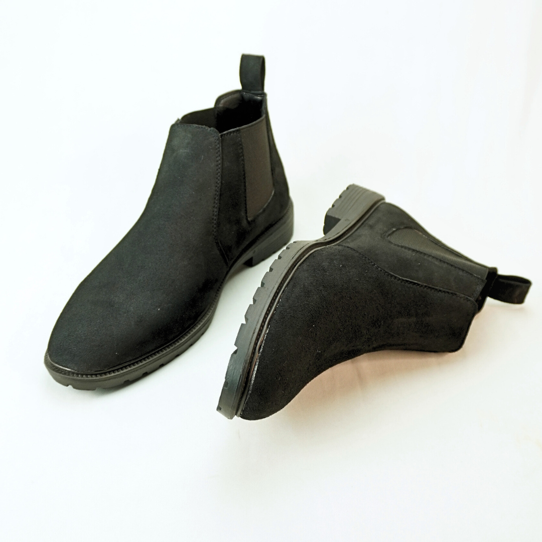 Zuqo Mens Chelsea Boot   -Black