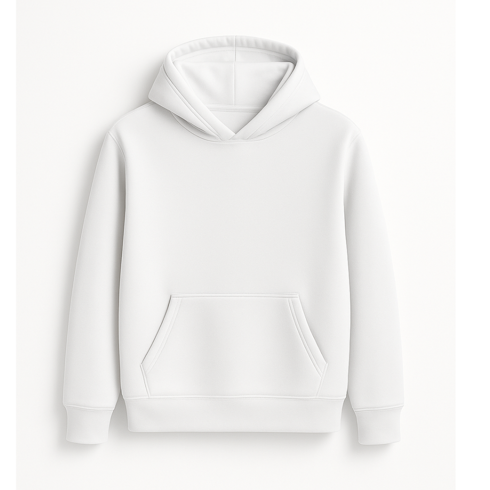 CUSTOM MEN'S T HOODIE  : WHITE