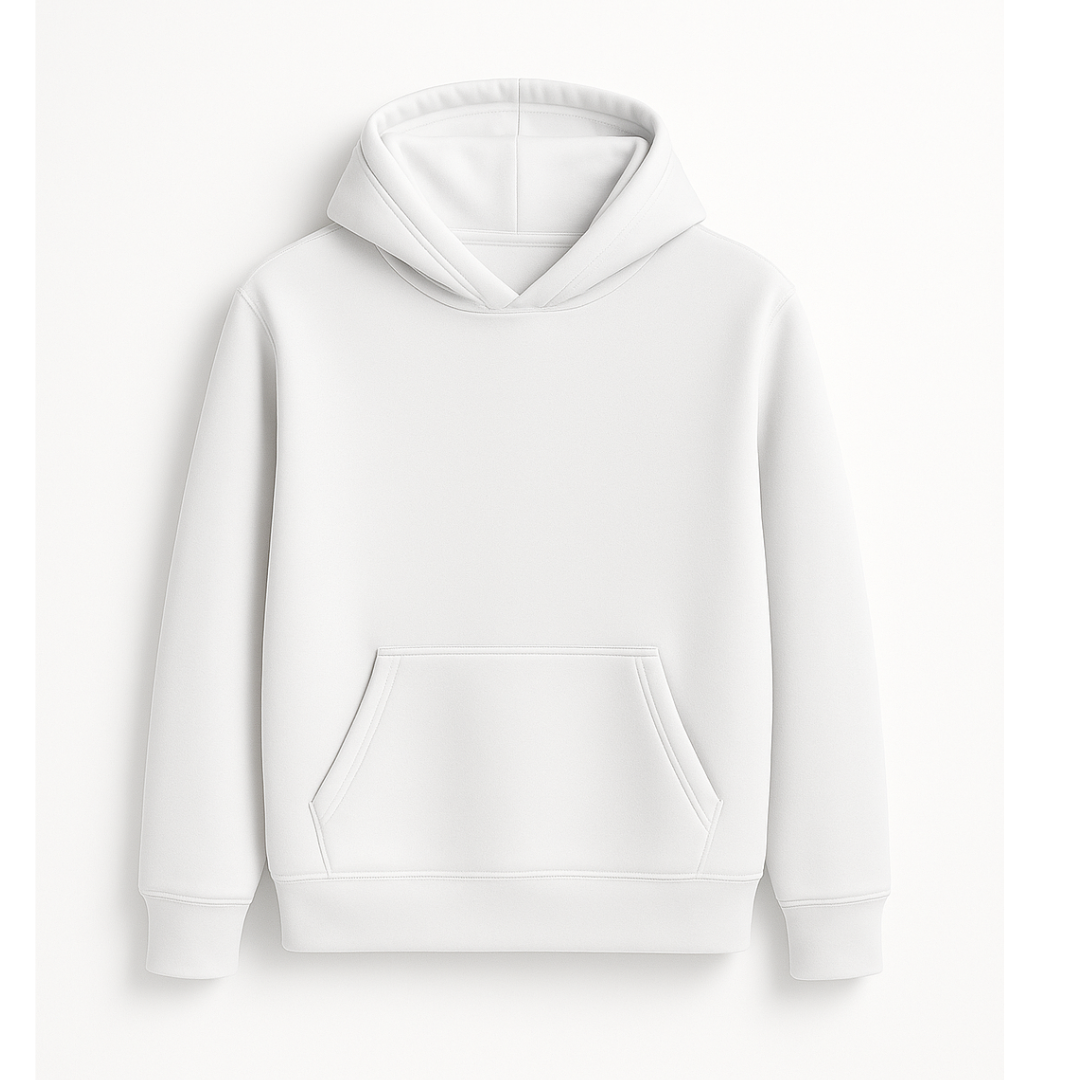 CUSTOM MEN'S T HOODIE  : WHITE